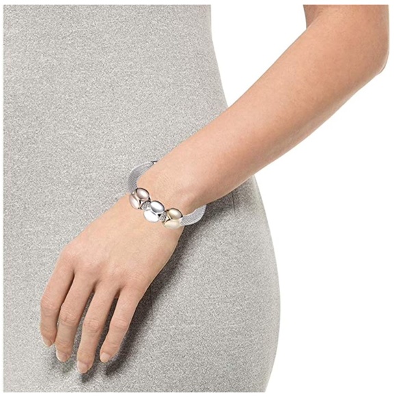 Silver Plated Bead Charms Bracelet - Picture 6 of 6